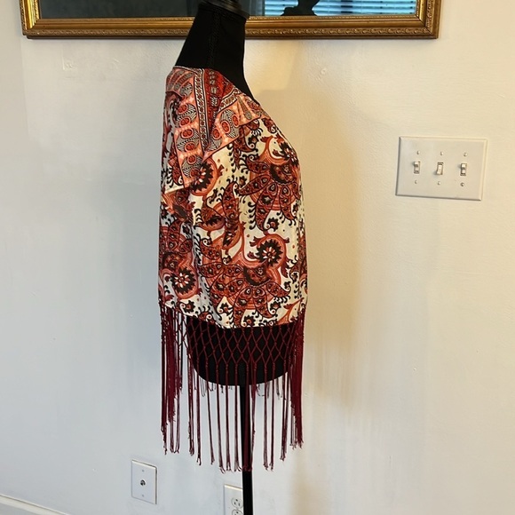 Micheal Kors Boho Fringe Shirt, Sz. M. - Picture 4 of 9